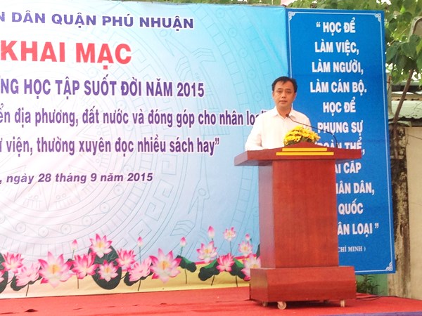 Lễ khai mạc “tuần lễ hưởng ứng học tập suốt đời năm 2015”